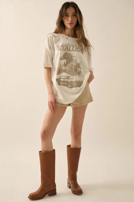 horse graphic tee
