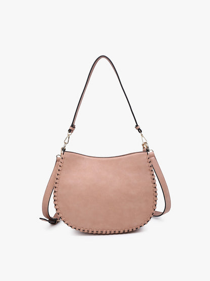 Raquel Whipstitch Trim Saddle Bag