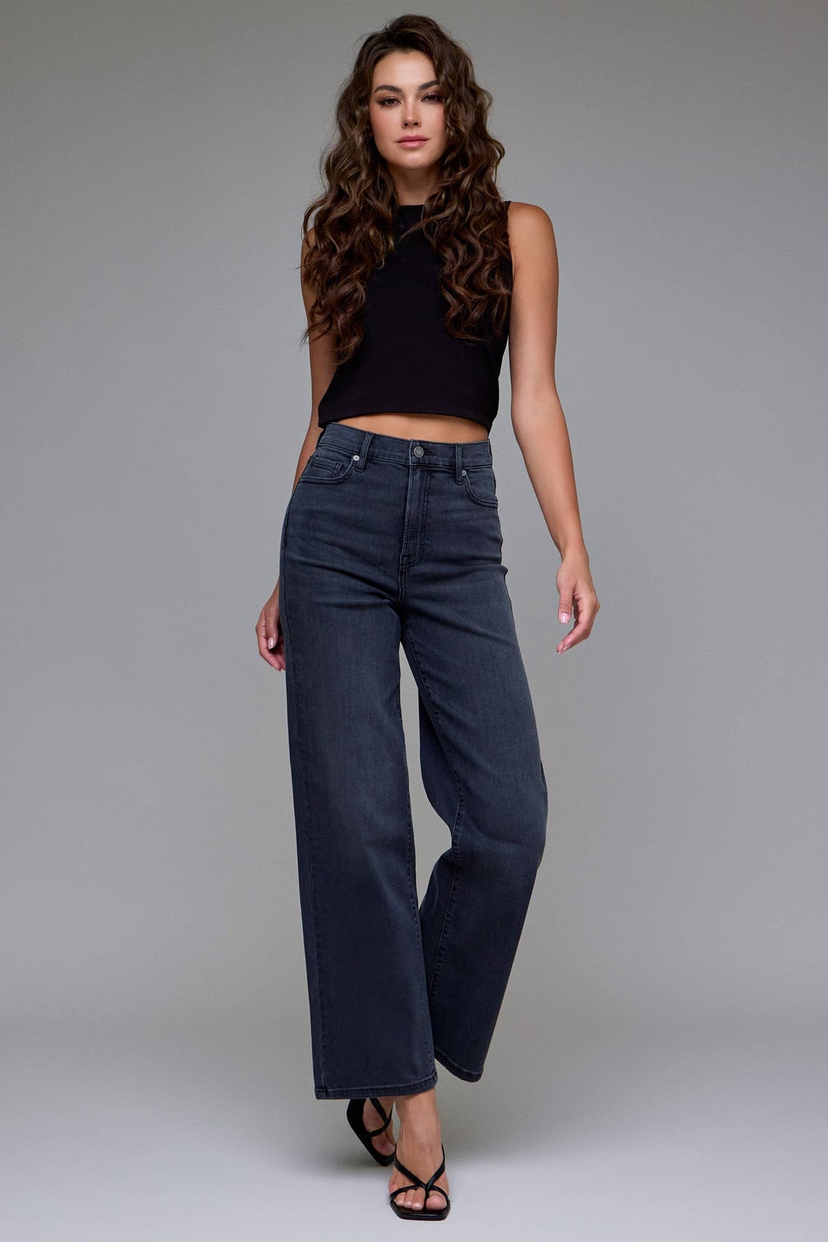 Hidden Black High Rise Dad Jeans