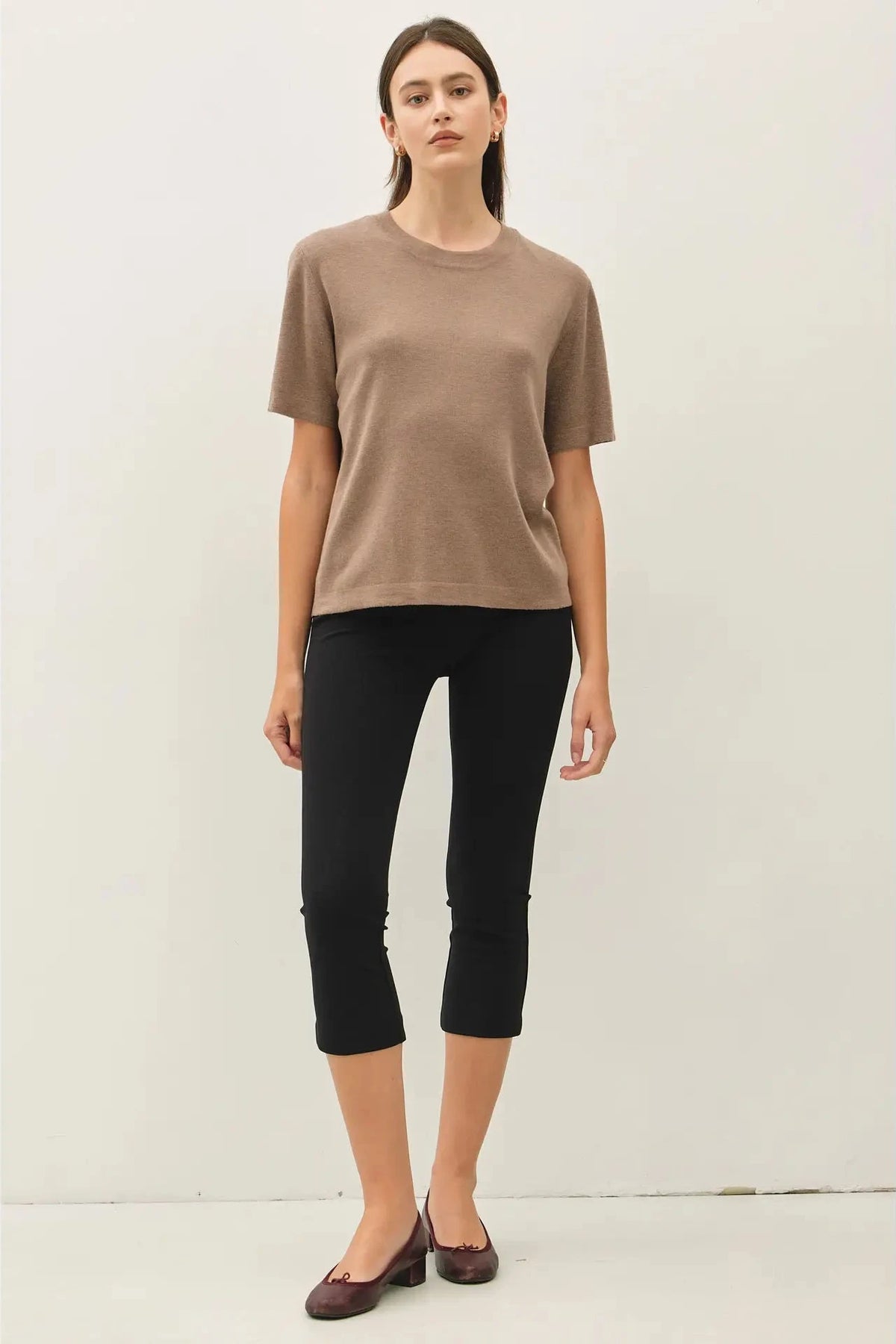 Mocha- Cashmere Blend Sweater