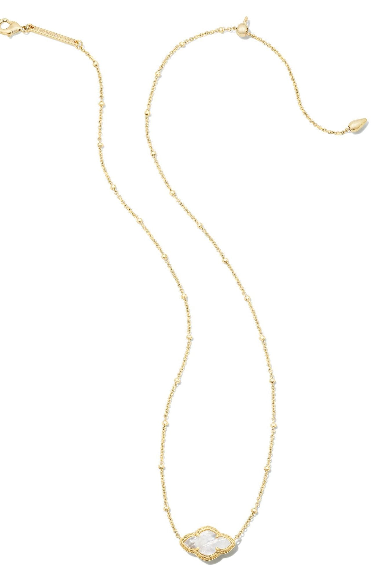 Kendra Scott Abbie Pendant Necklace - Gold Ivory Mother of Pearl