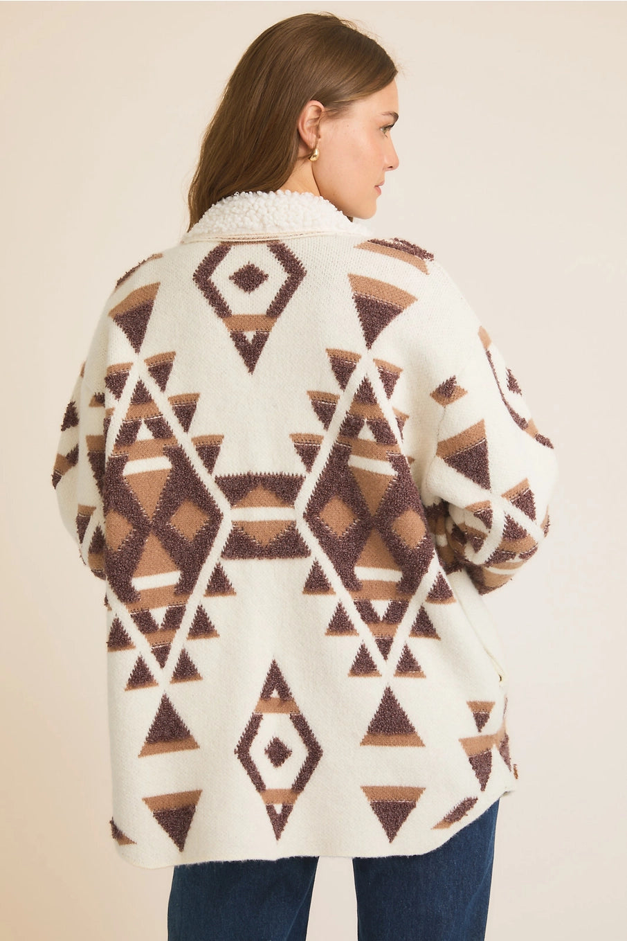 Abstract Sweater Jacket