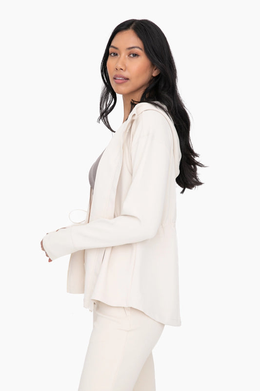 Ivory Ribbed Jacket