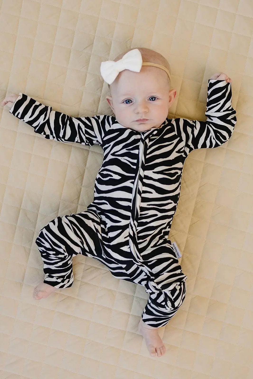 Zebra Bamboo Onesie