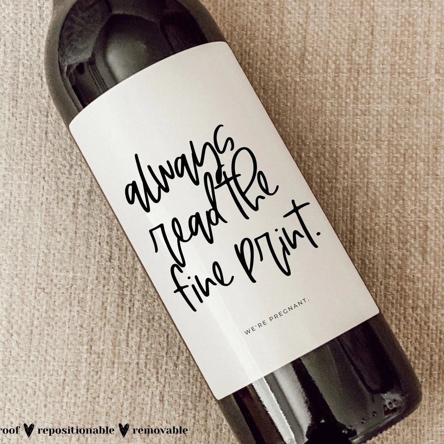 Wine Bottle Labels 4"x4"