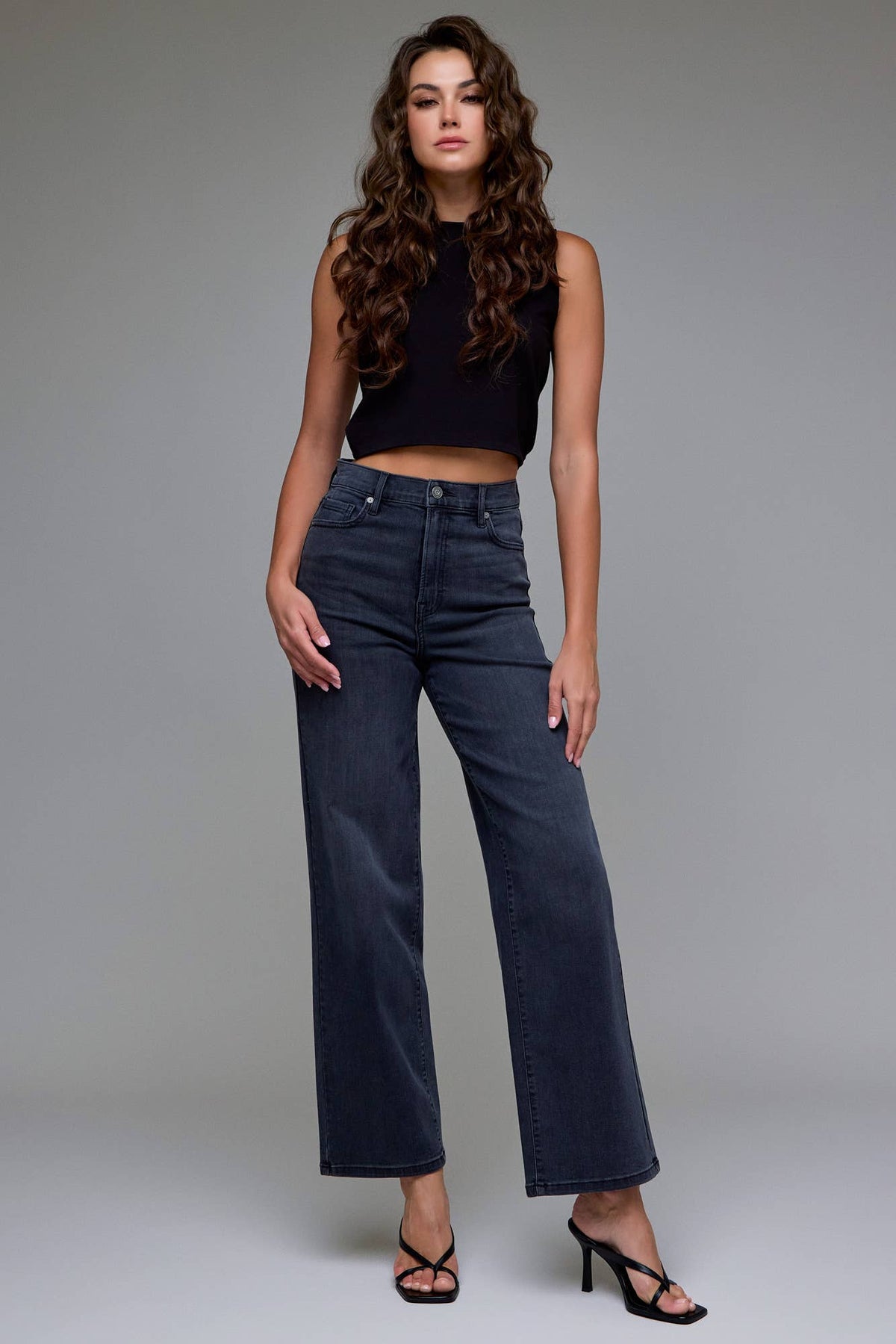 Hidden Black High Rise Dad Jeans