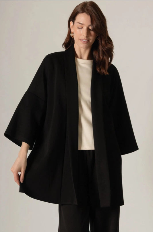 Scuba Oversized Cardigan - Black