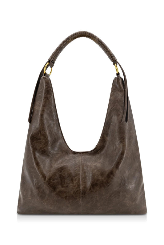 Soho Slouchy Fall Tote Bag- Brown