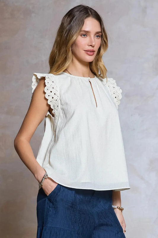 Crochet Sleeve Blouse