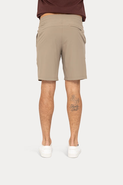 Men's Khaki Drawstring Shorts