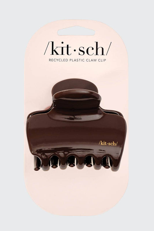 Recycled Plastic Puffy Cloud Clip 1pc - Chocolate