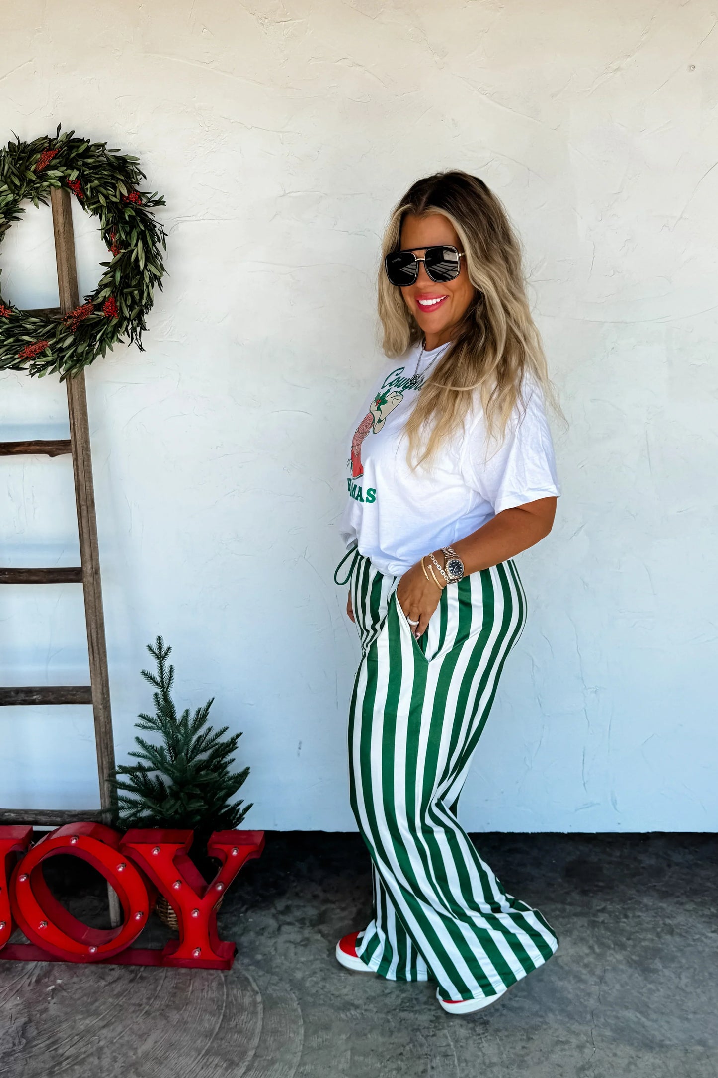 PREORDER (Ends 9/9): Christmas Vertical Vibes Stripe Pants (Online Exclusive)