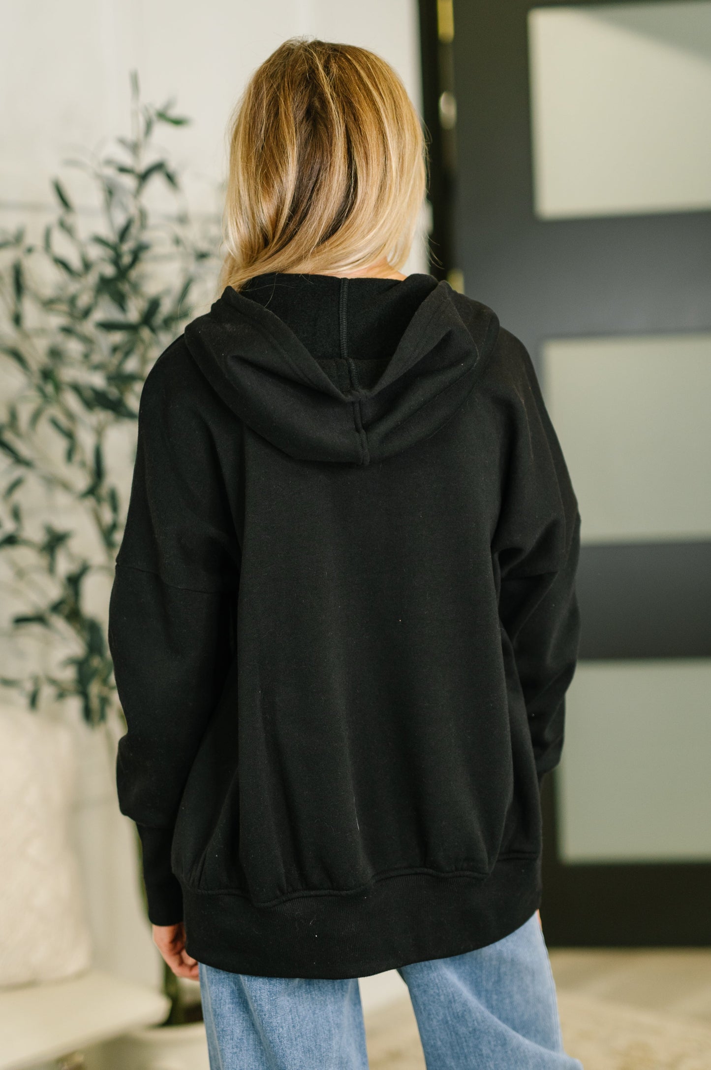 A Million Different Reasons Hooded Pullover in Black (Online Exclusive)