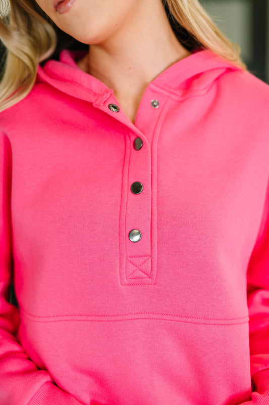 A Million Different Reasons Hooded Pullover in Fuchsia (Online Exclusive)