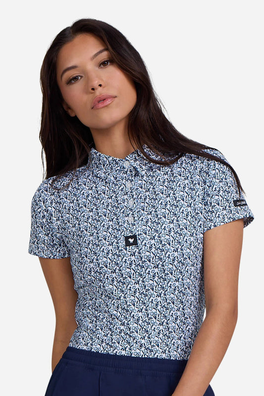 Bad Birdie Women's Baby Bloom Performance Polo