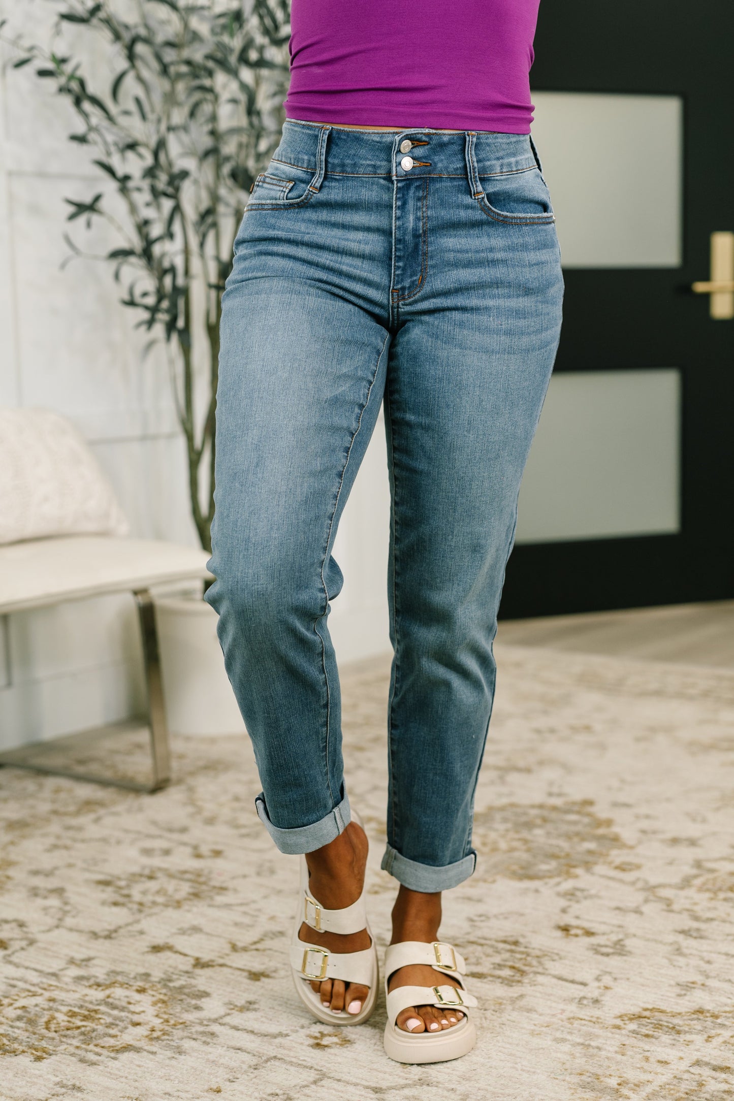Becky Mid Rise Cool Denim Boyfriend Jean (Online Exclusive)