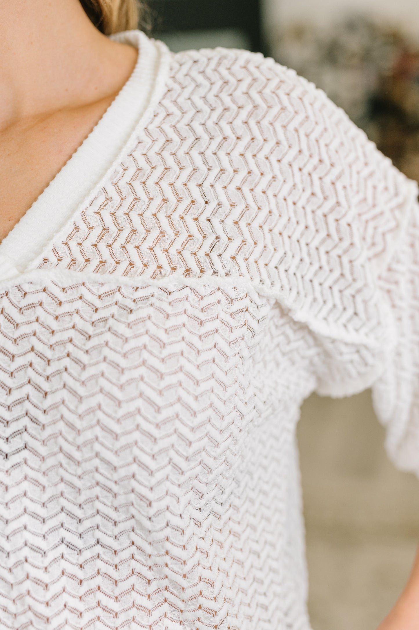 Beginning to Care Textured Oversized Top (Online Exclusive)
