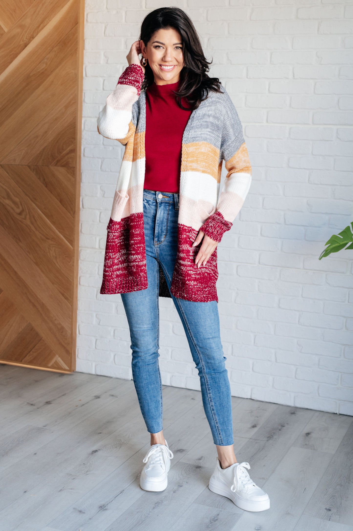 Bring the Warmth Color Block Cardigan (Online Exclusive)