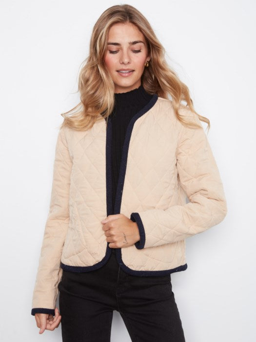 Reversible Embroidered Quilted Jacket