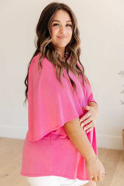 Cali Blouse in Magenta (Online Exclusive)