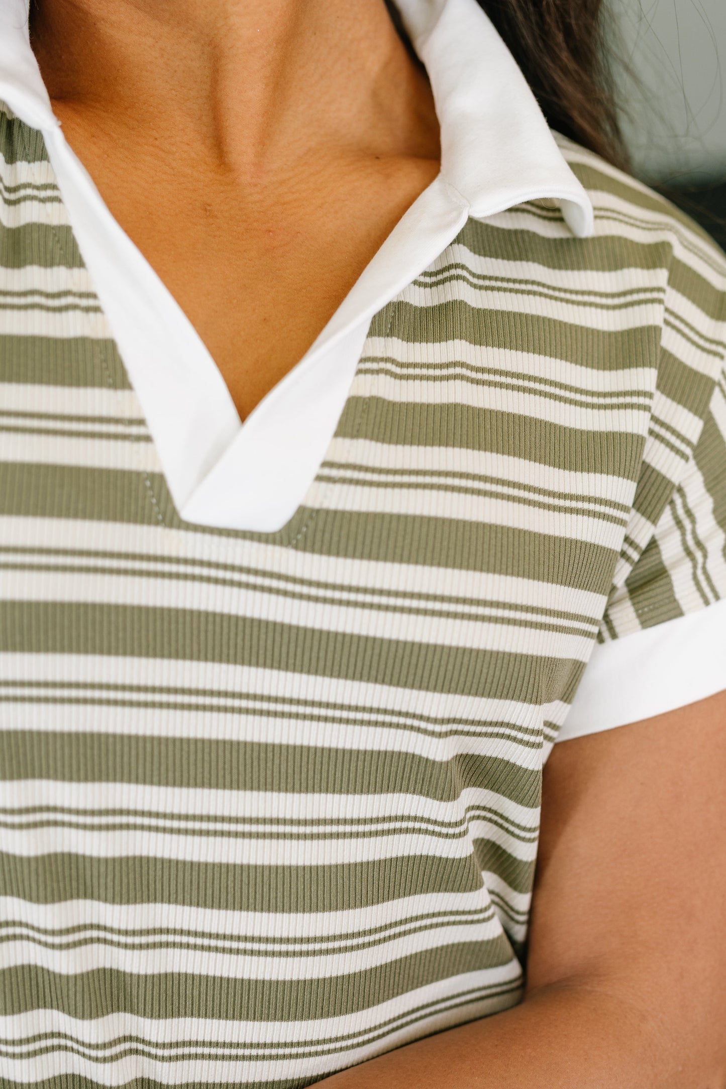 Casual Day Split Neck Midi Dress (Online Exclusive)