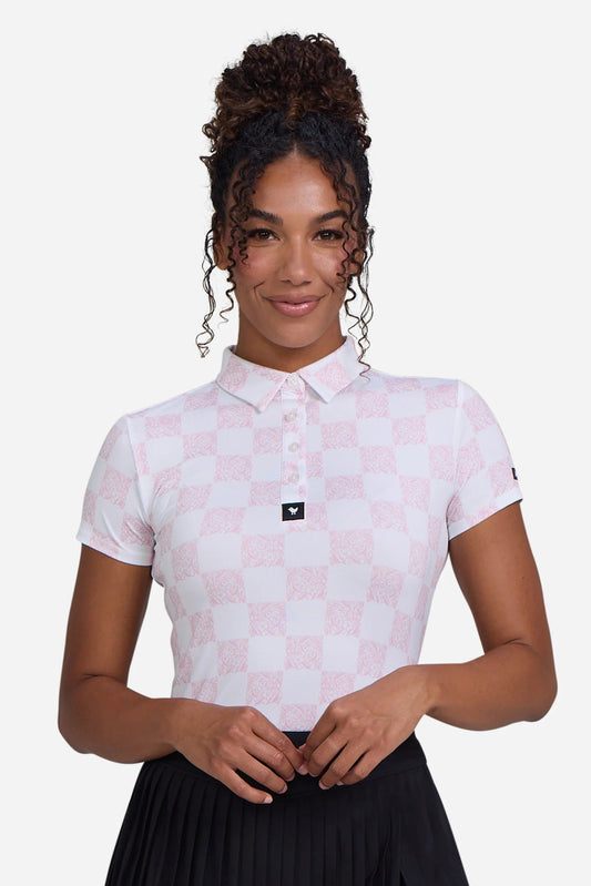 Bad Birdie Core Polo Checkers Not Chess