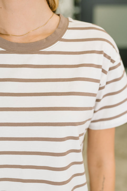 Convincing Argument Casual Tee in Mocha (Online Exclusive)