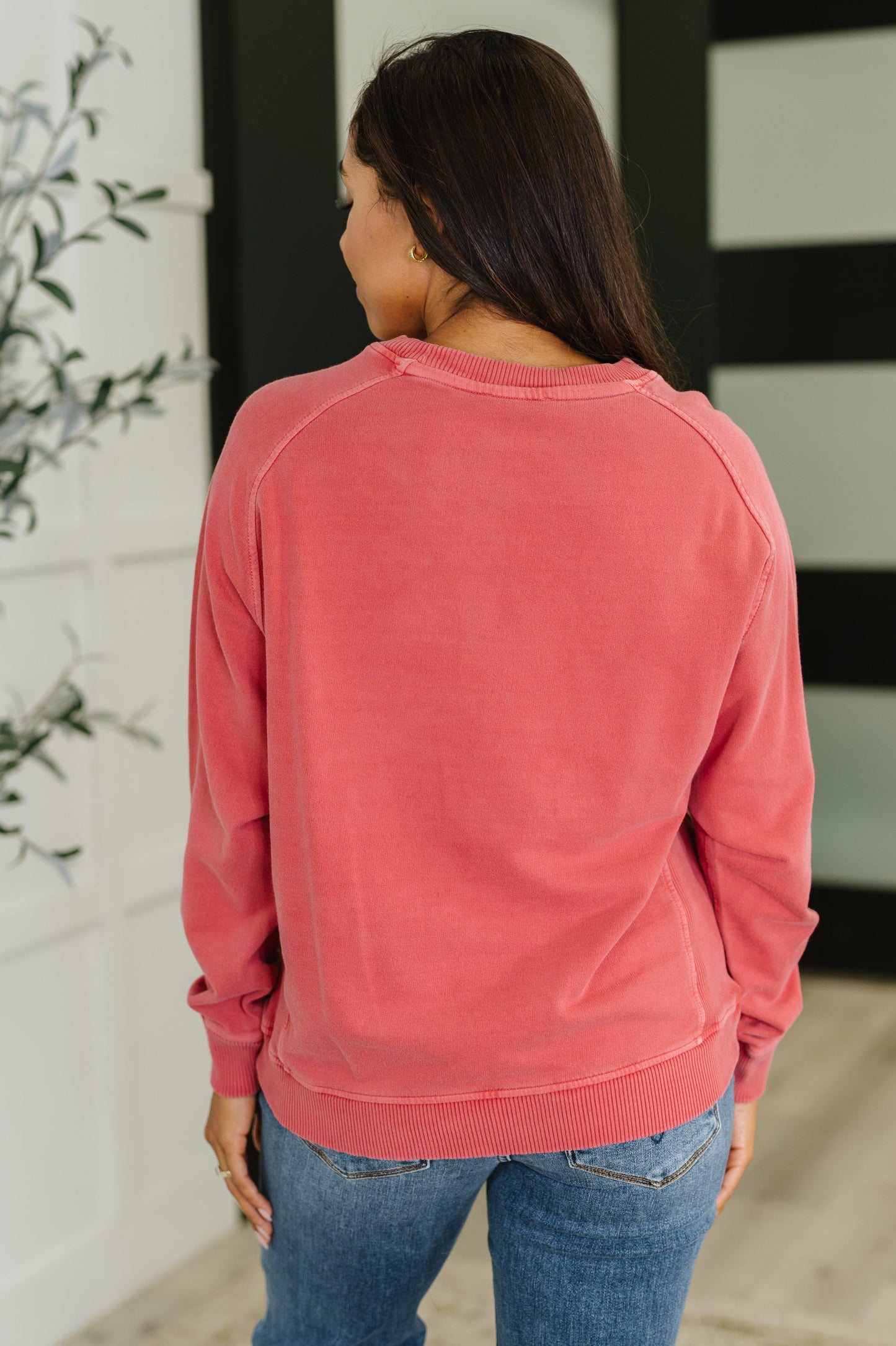 Daily Ease Mineral Wash Pullover in Ruby (Online Exclusive)