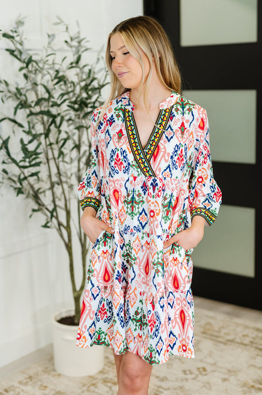 Depend on Me Boho Tiered Dress (Online Exclusive)