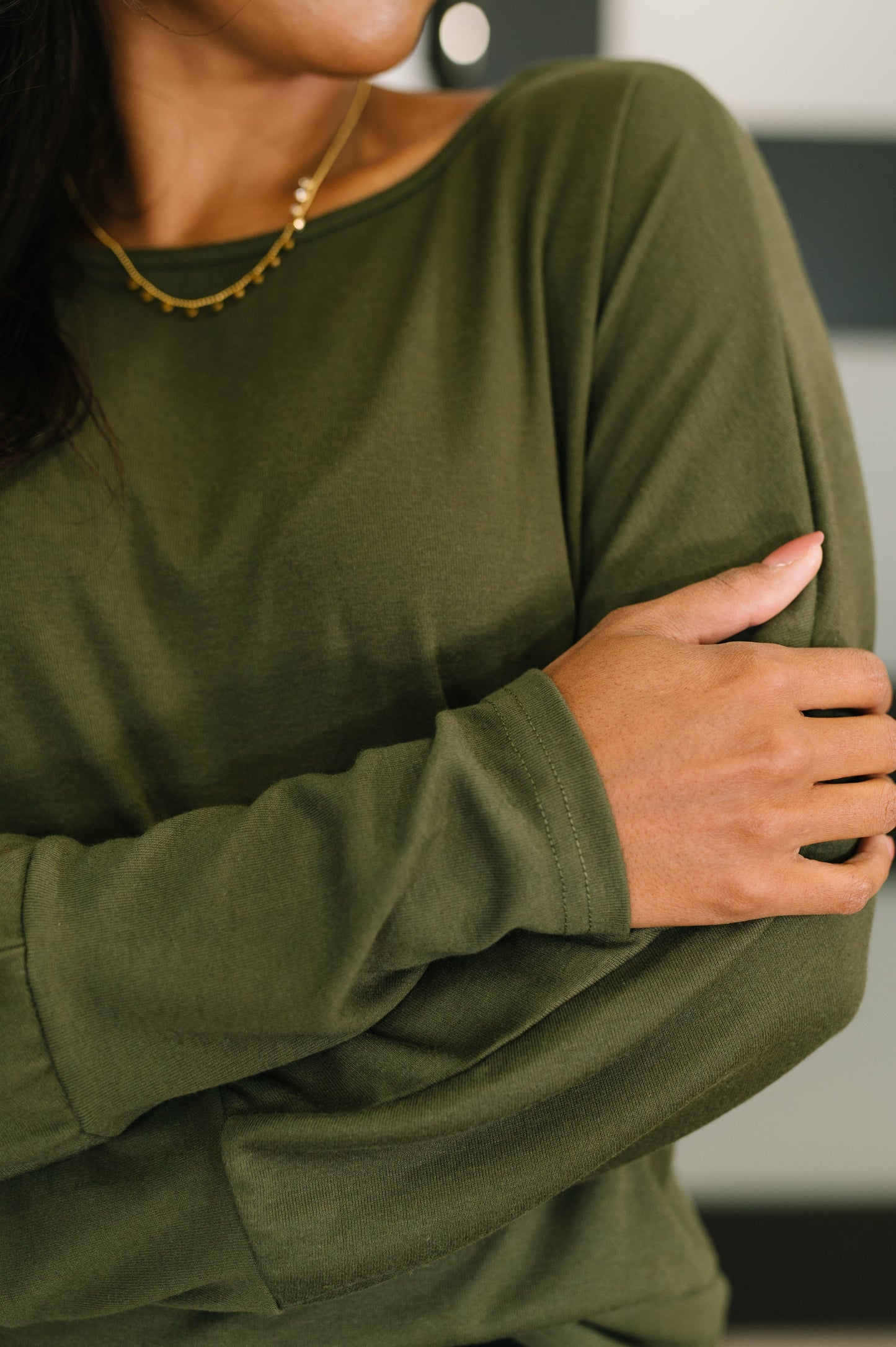 Dinner Plans Dolman Long Sleeve (Online Exclusive)