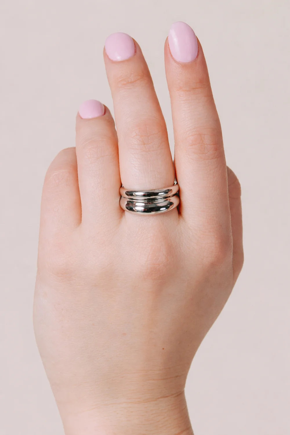 Doubled Up Ring - Silver