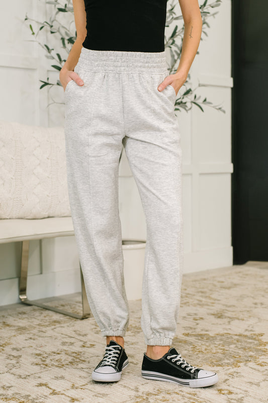 Every Second, Every Hour Jogger Bottoms in Heather Grey (Online Exclusive)