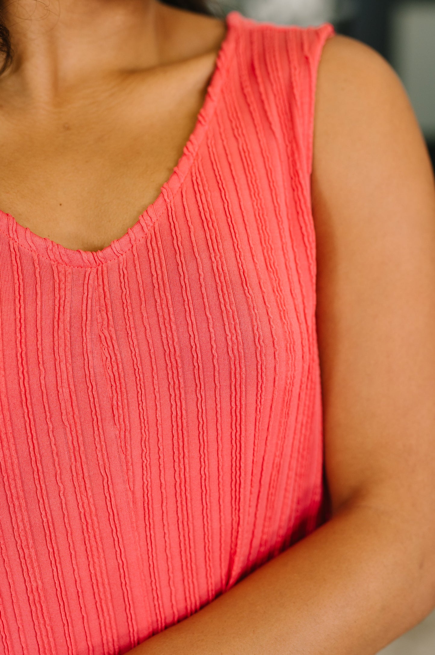 Everything She Wants Sleeveless Maxi Dress in Coral (Online Exclusive)
