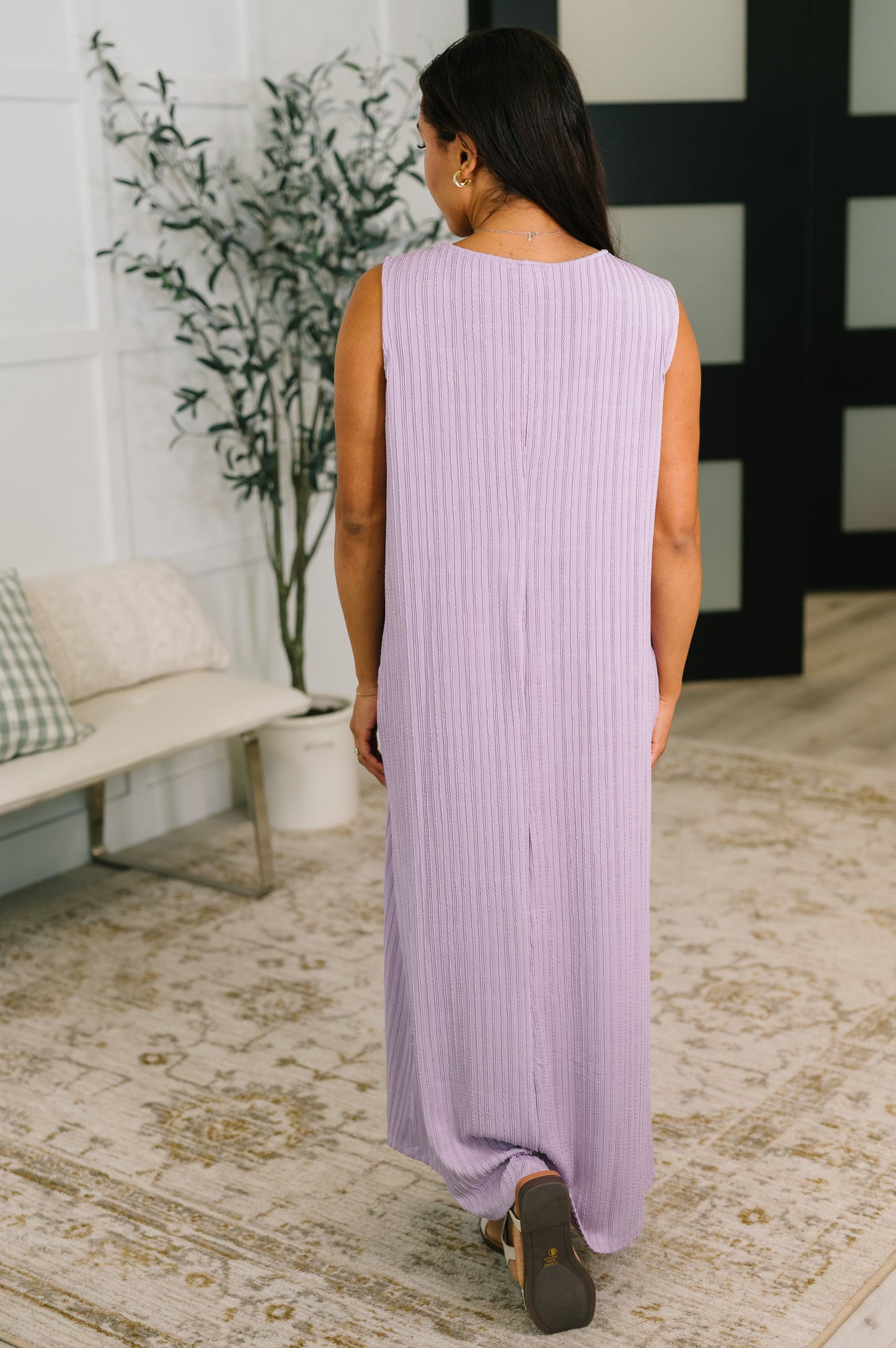 Everything She Wants Sleeveless Maxi Dress in Lavender (Online Exclusive)