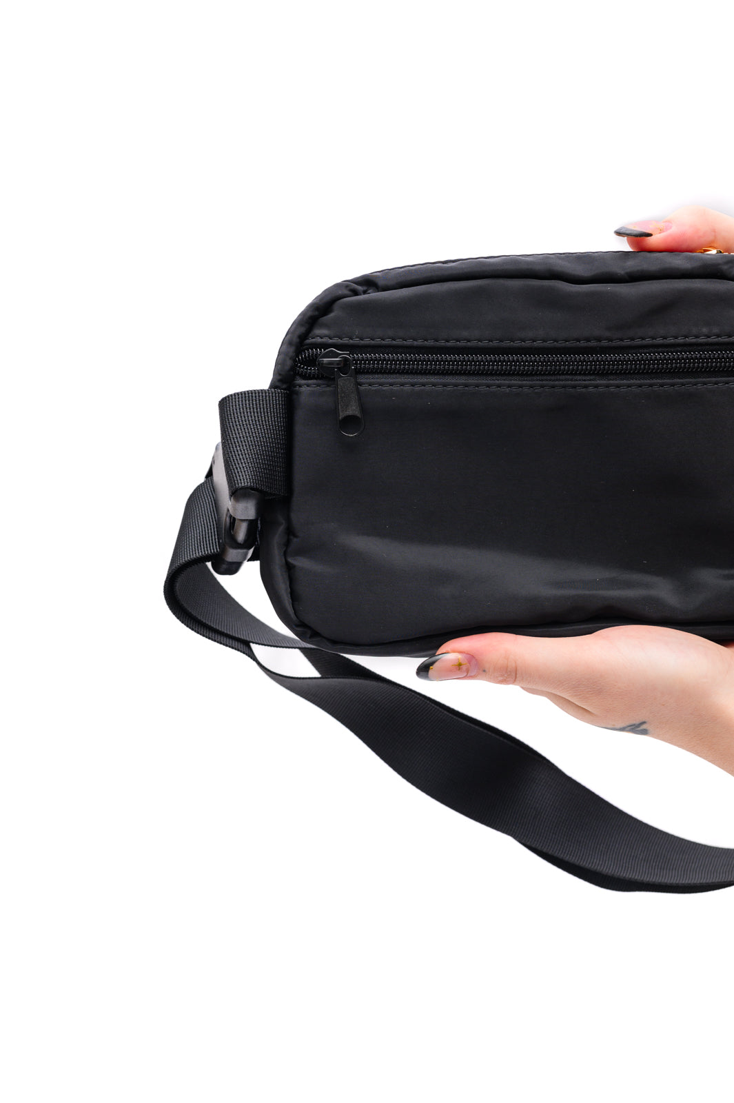 Everywhere I Go Crossbody Belt Bag in Black (Online Exclusive)