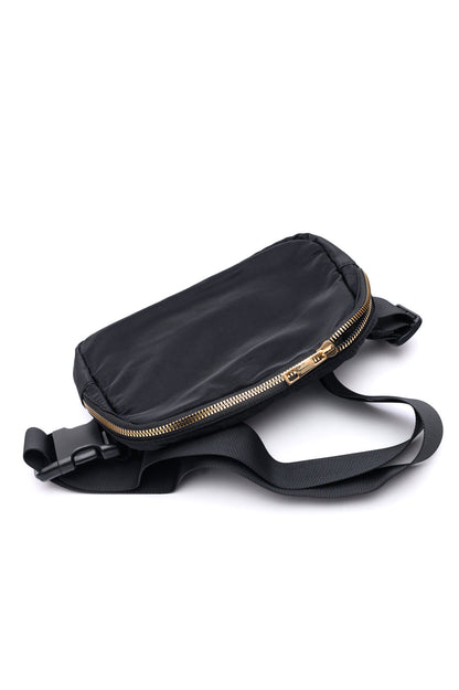 Everywhere I Go Crossbody Belt Bag in Black (Online Exclusive)