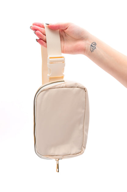 Everywhere I Go Crossbody Belt Bag in Ivory (Online Exclusive)