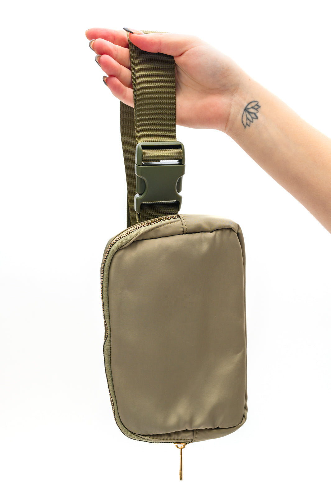 Everywhere I Go Crossbody Belt Bag in Olive (Online Exclusive)