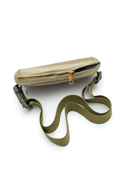 Everywhere I Go Crossbody Belt Bag in Olive (Online Exclusive)