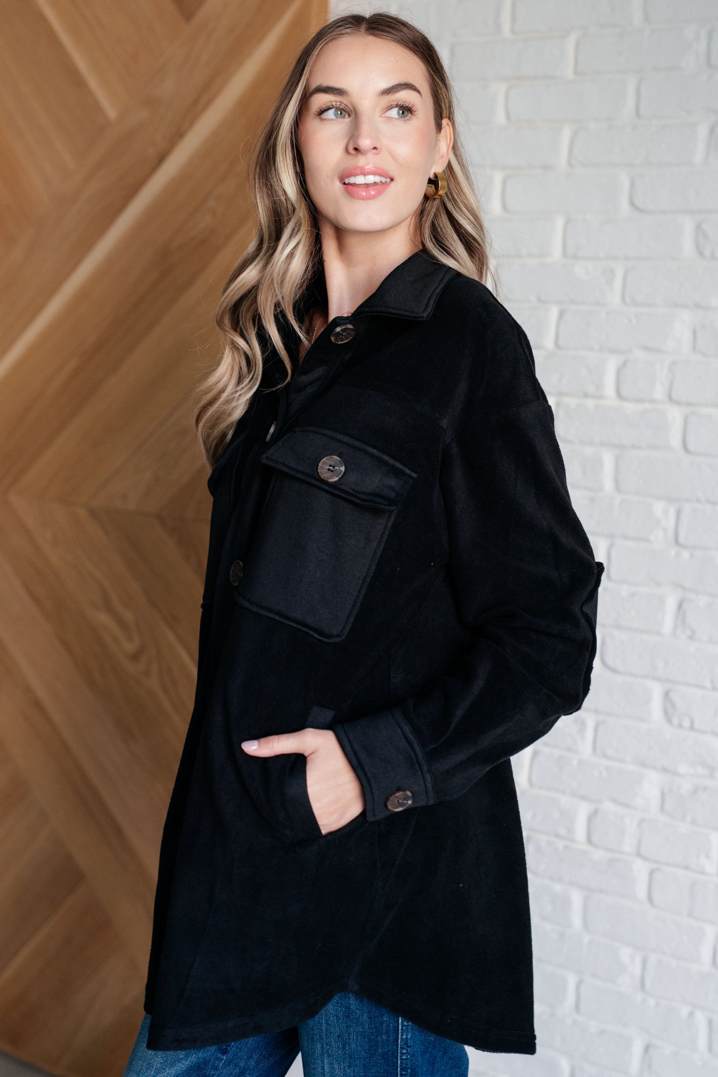 Fantastic in Fleece Jacket in Black (Online Exclusive)