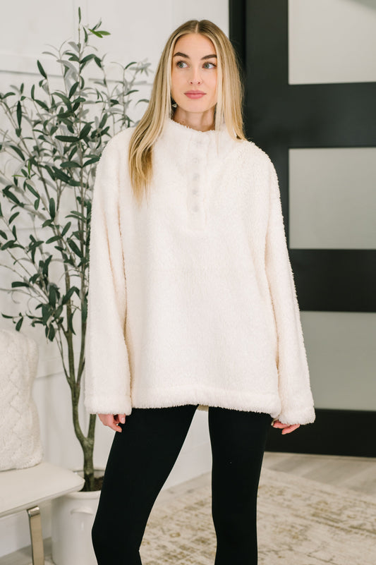 Fluffy Flurry Snap Button Pullover (Online Exclusive)