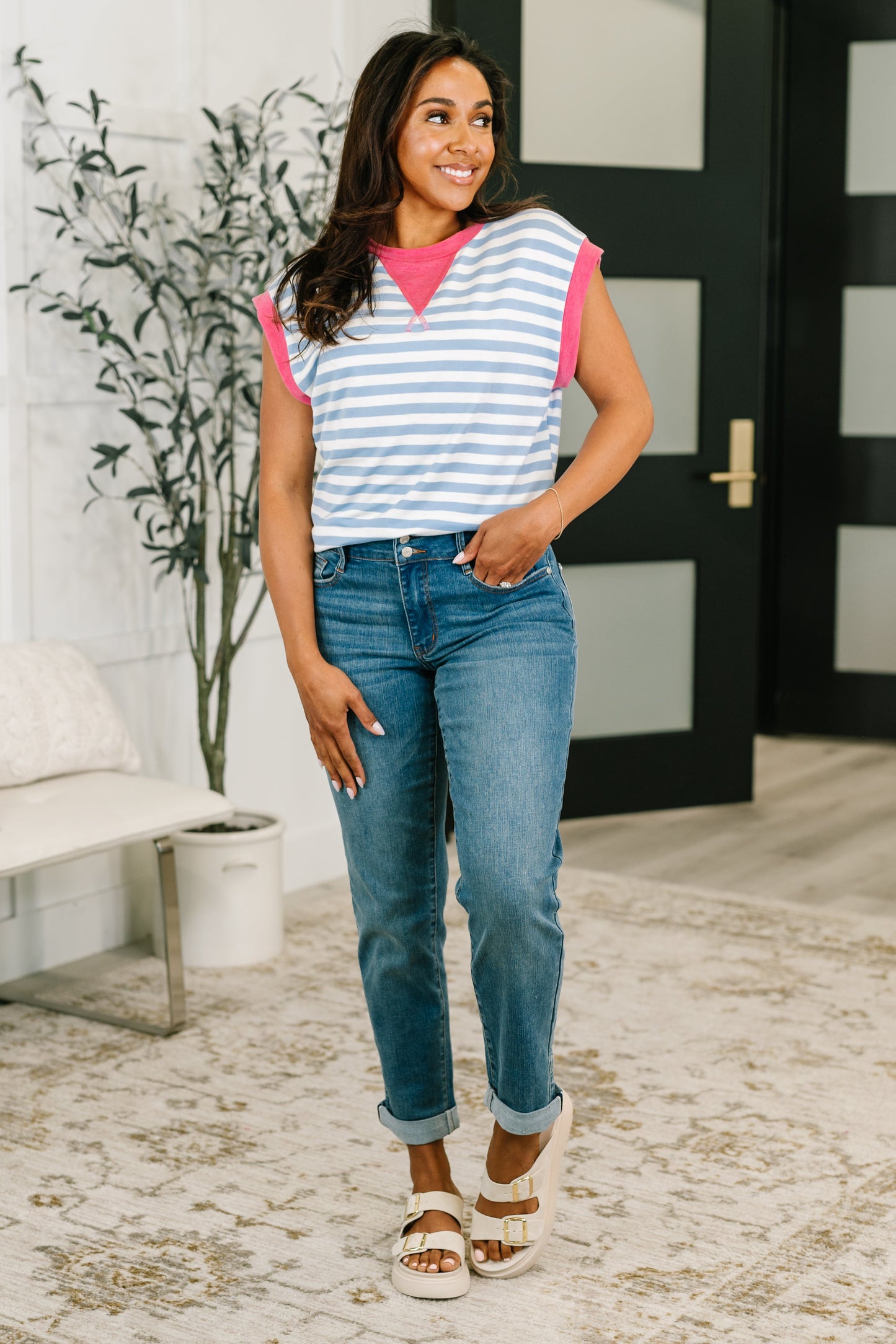 Following Through Color Block Muscle Tee (Online Exclusive)