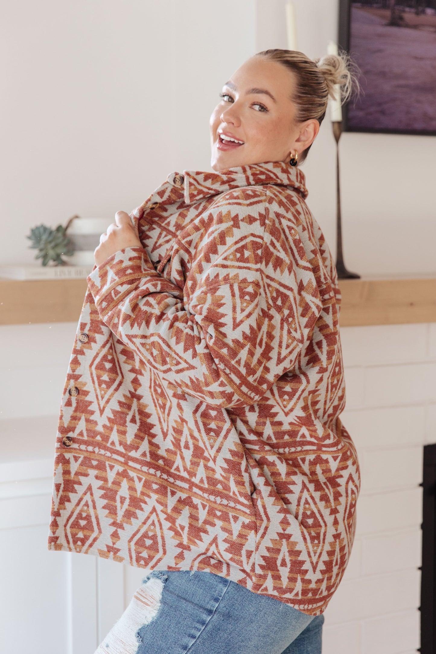 Gather Round Aztec Shacket (Online Exclusive)