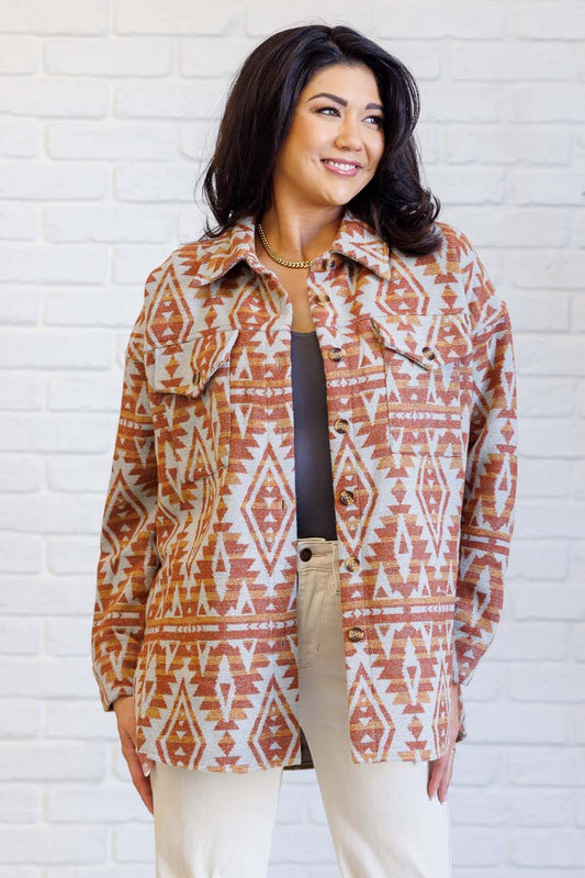 Gather Round Aztec Shacket (Online Exclusive)