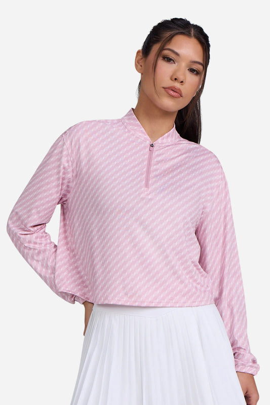 Bad Birdie Women's UV Quarterzip - Geo Chip