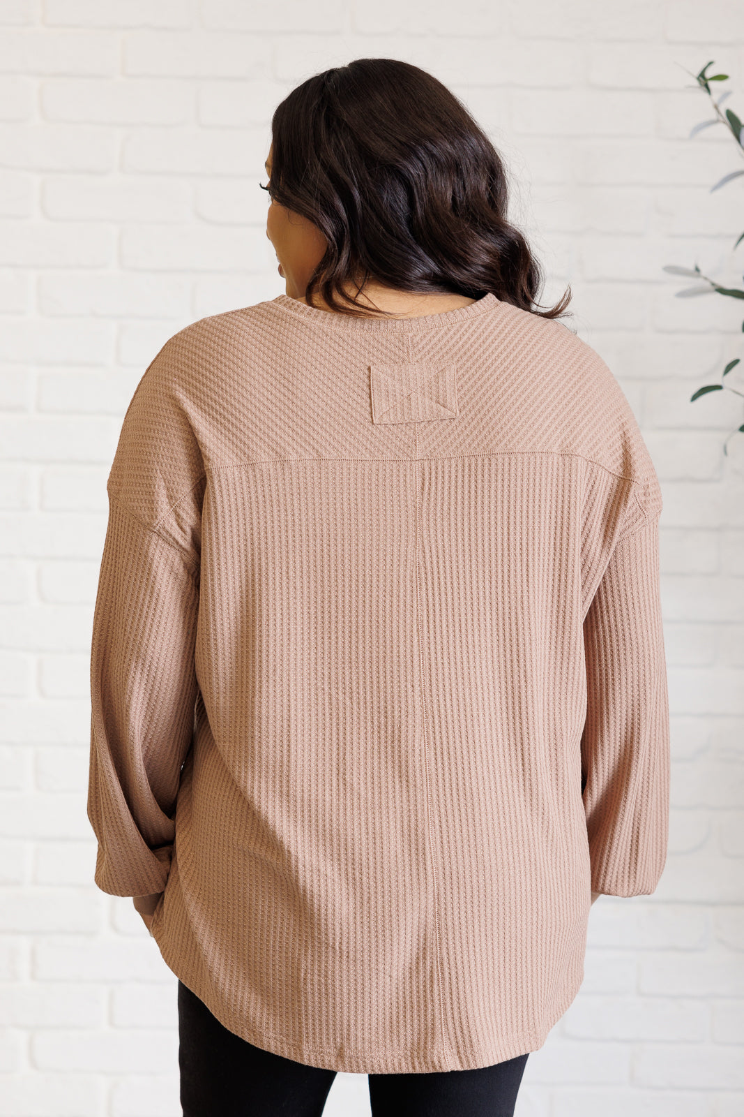 Good Things Are Coming V-Neck Top in Coffee (Online Exclusive)