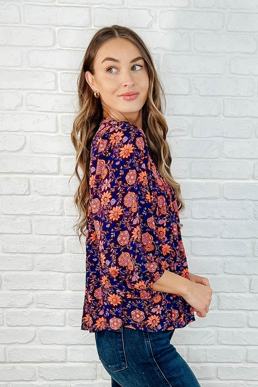 Hiterto Unknown Floral Babydoll Blouse (Online Exclusive)