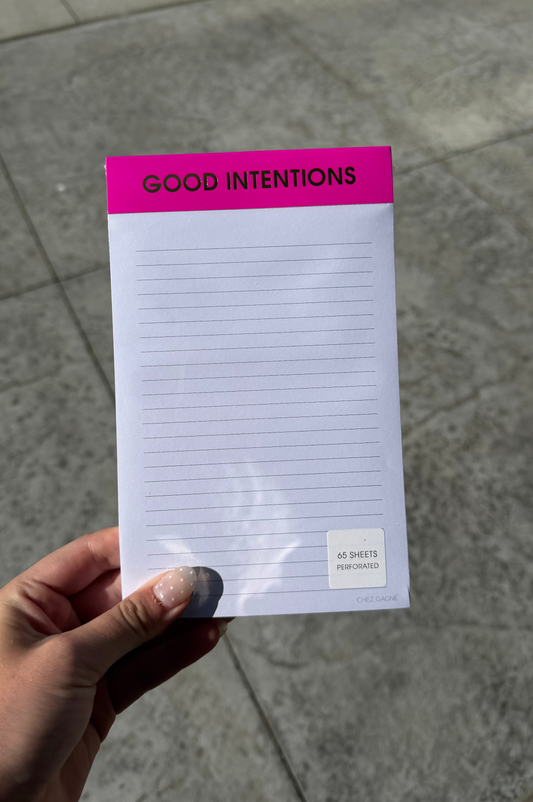 Good Intentions Notepad