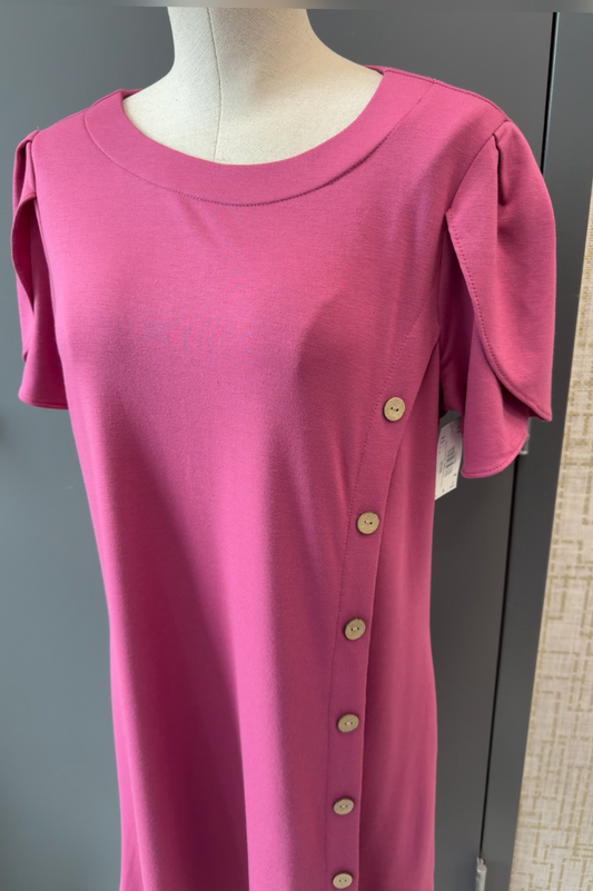 Malorie Button Dress - Rosetta
