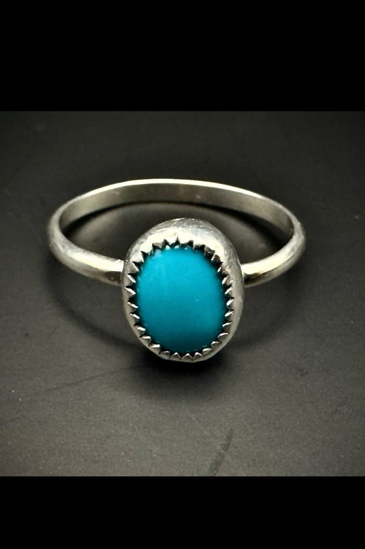 dainty turquoise ring